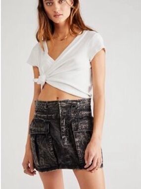 NWT Free People Somewhere, Anywhere Mini Skirt